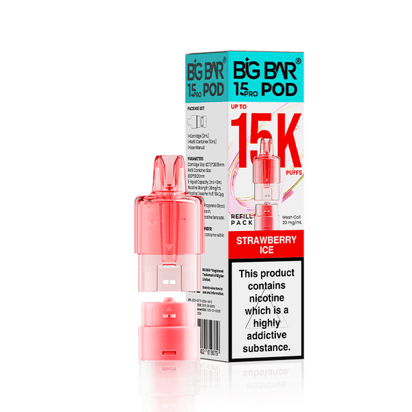 Big Bar 15000 Pro Prefilled Refill Pods Pack of 5 - Wholesale Price !
