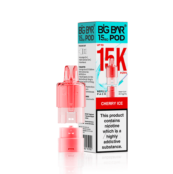 Big Bar 15000 Pro Prefilled Refill Pods Pack of 5 - Wholesale Price !