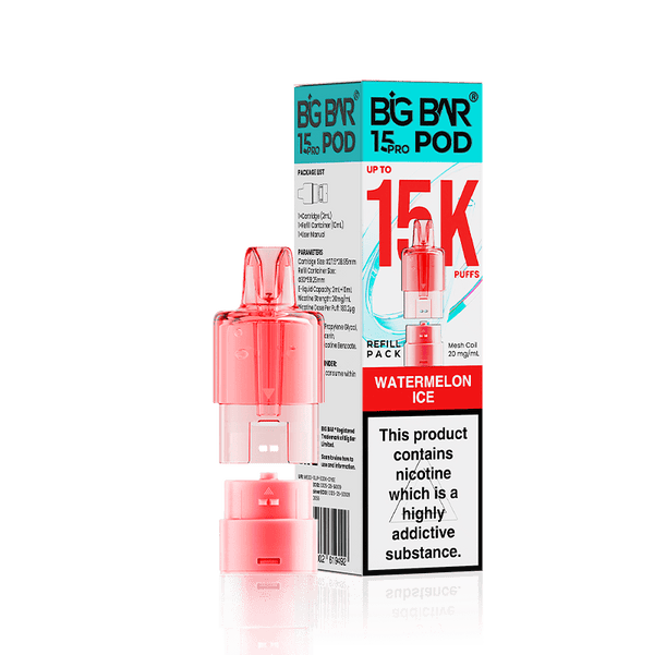Big Bar 15000 Pro Prefilled Refill Pods Pack of 5 - Wholesale Price !