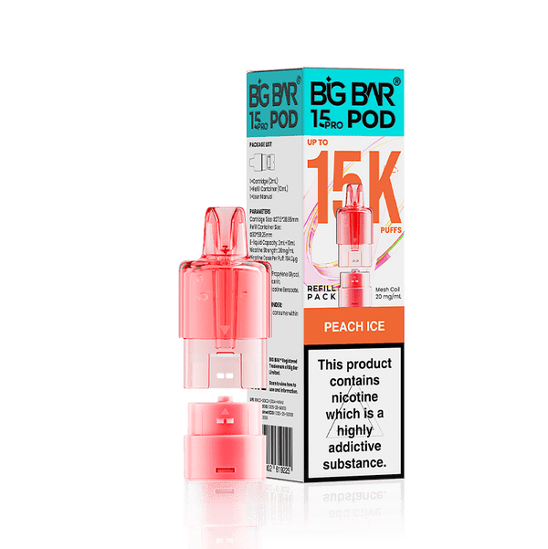 Big Bar 15000 Pro Prefilled Refill Pods Pack of 5 - Wholesale Price !