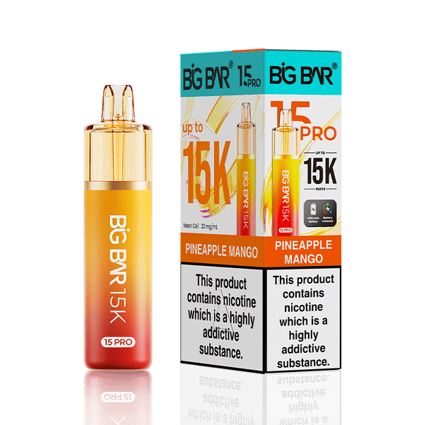 Big Bar 15000 Pro Vape Kit Box of 5 - Wholesale Price !