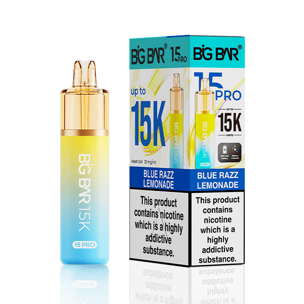 Big Bar 15000 Pro Vape Kit Box of 5 - Wholesale Price !