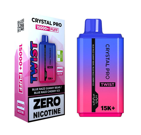 Dual Flavours - Crystal Pro Twist 15000 Puffs - Zero Nicotine - Box of 5