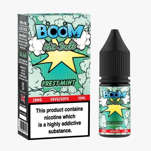 Boom Nic Salt 10ml Pack of 5 Available In Freshmint Flavour
