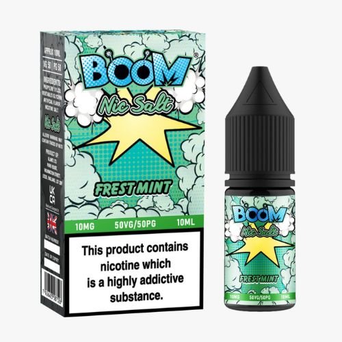 Boom Nic Salt 10ml Pack of 5 Available In Freshtmint Flavour
