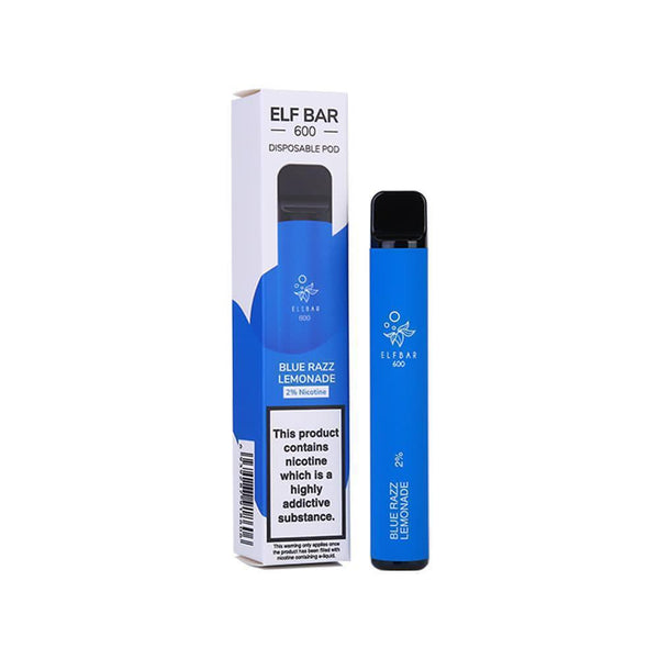 Elf Bar 600 Puff Prefilled Vape Pod Kit -Box of 10