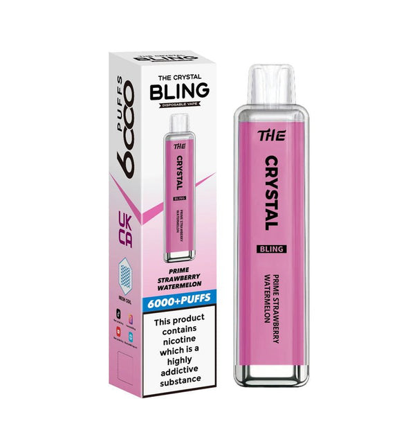 The Crystal Bling 6000 Prefilled Pod Vape - Box of 10 Mango Peach Pineapple ( £19.99 )