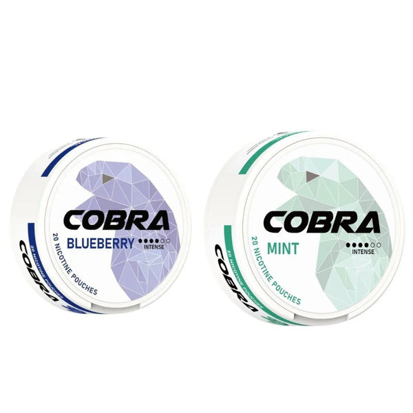Cobra Nicotine Pouches Pack Of 10, Blueberry, Mint Flavour