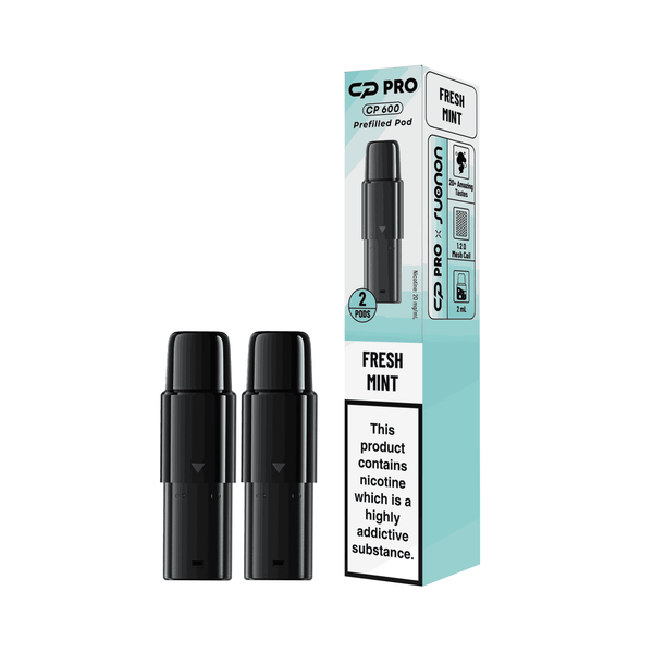 CP Pro 600 Prefilled Vape Pod Kits Pack of 2 -with Fresh Mint flavour