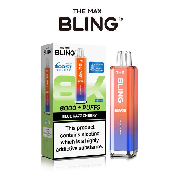 Flavour of Crystal Bling Max 8000 Pod Kit, available in Wholesale Box of 5 at Uk Vaper Wholesale