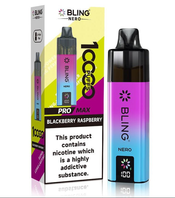 Crystal Bling Nero 10k Prefilled Pod Vape Kit - Box of 5 Crystal Bling Nero 10k Prefilled Pod Vape Kit - Box of 5