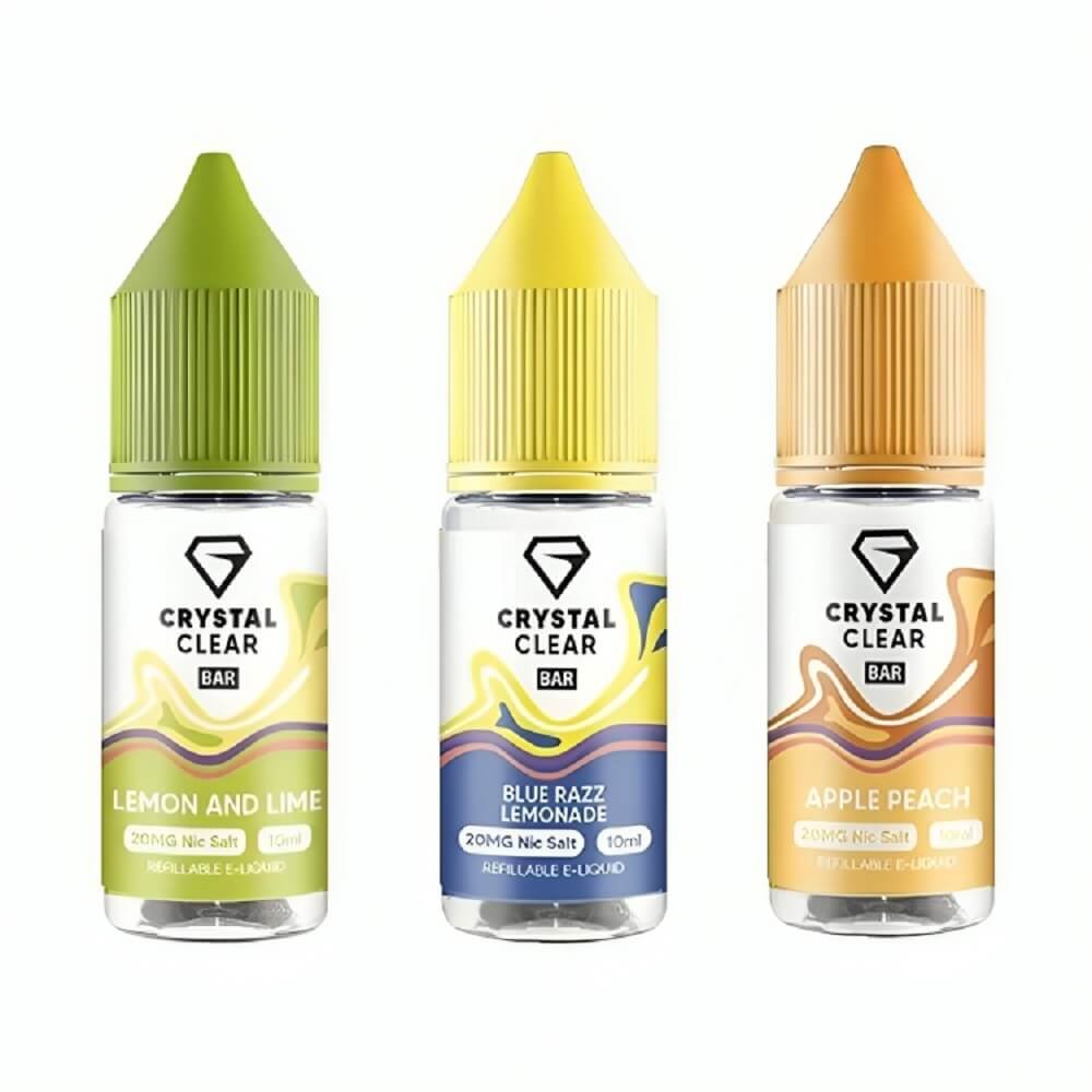 Crystal Clear 10ml Nic Salt E Liquid 10/20mg | Pack of 10 Crystal Clear 10ml Nic Salt E Liquid 10/20mg | Pack of 10
