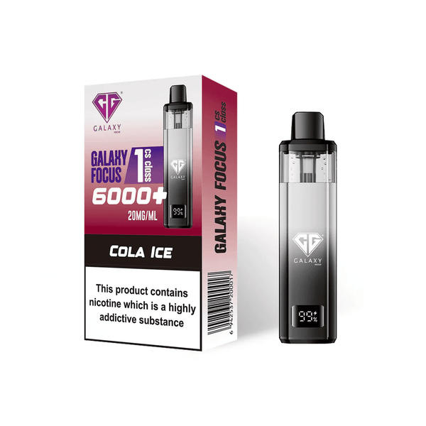 Crystal Galaxy Focus 6000 Vape Kit Box of 5 - Cola Ice - vapeukwholesale