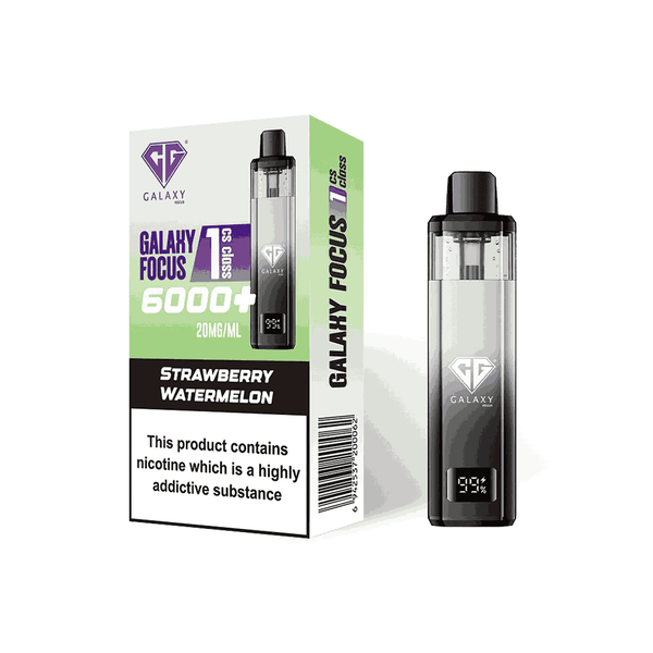 Crystal Galaxy Focus 6000 Vape Kit Box of 5 - Strawberry Watermelon