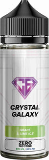 Crystal Galaxy Shortfill 100ml E - Liquid - Zero Nicotine with Grape Lime Ice flavour