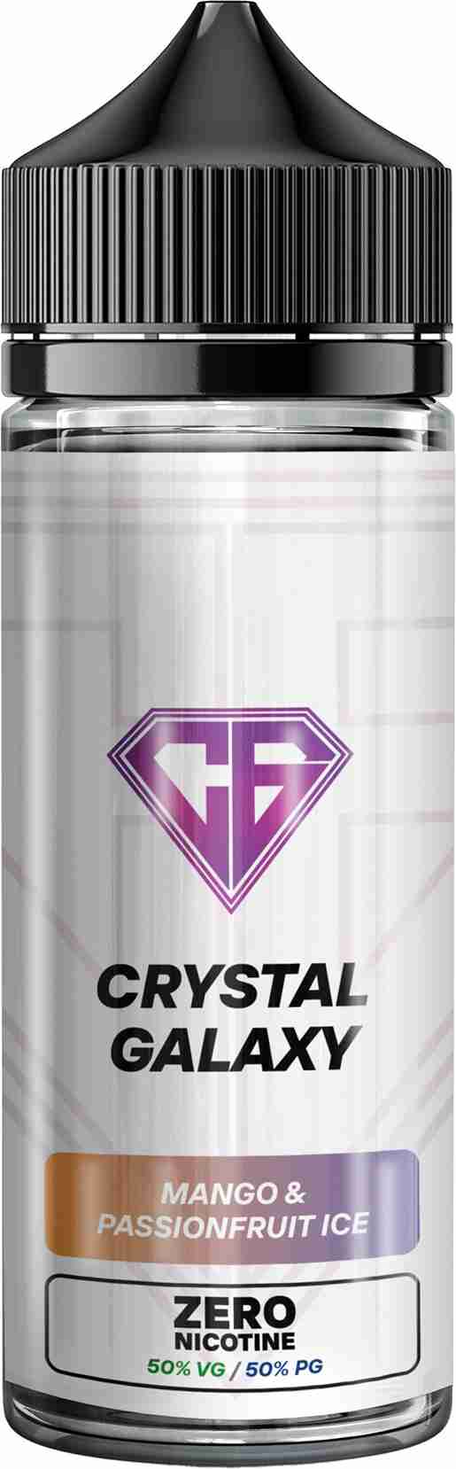 Crystal Galaxy Shortfill 100ml E - Liquid - Zero Nicotine with Mango Passionfruit Ice flavour