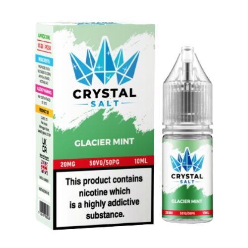 Crystal Nic Salt 10ml Pack of 5, Glacier Mint Flavour