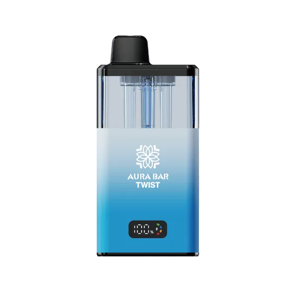 Crystal Prime Aura Bar Twist 40k Vape Kit - Box of 5 in Blue Available at UK Vaper Wholesale