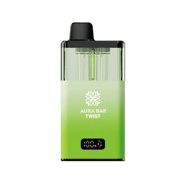 Crystal Prime Aura Bar Twist 40k Vape Kit - Box of 5 in Green Available at UK Vaper Wholesale