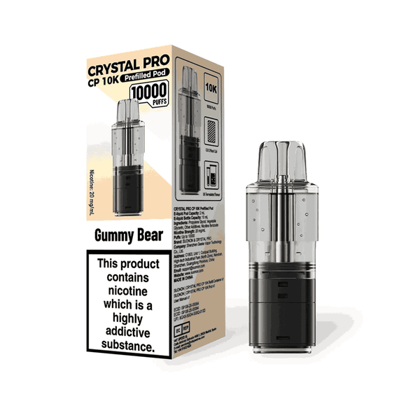 Crystal Pro CP 10k Replacement Pods Box f 5, Gummy Bear Flavour