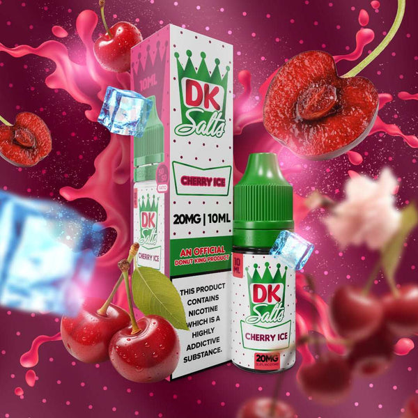 DK Salts E - Liquid 10ml 20mg Nic Salt Box of 10 - with Cherry Ice flavour