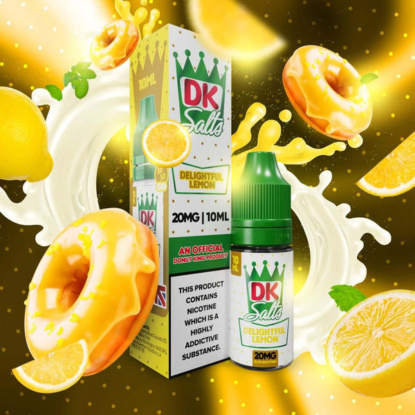 DK Salts E - Liquid 10ml 20mg Nic Salt Box of 10 - with DelightFul Lemon flavour