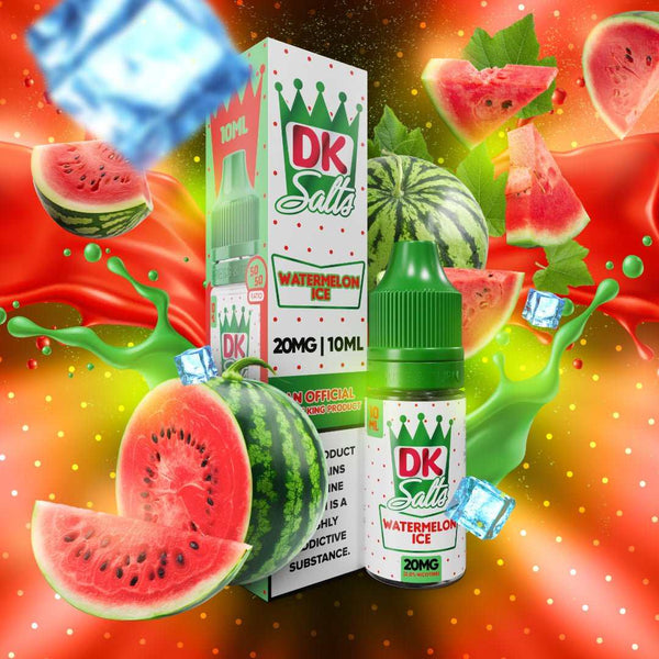 DK Salts E - Liquid 10ml 20mg Nic Salt Box of 10 - with Watermelon Ice flavour