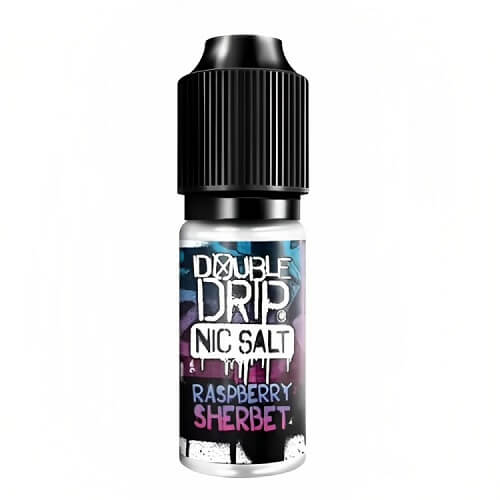 Double Drip Nic Salt 10ml Pack of 10 Available in Raspberry Sherbet Flavour