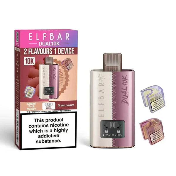 Image Of Elf B Dual 10k Prefilled Pod Vape kit - Box of 5