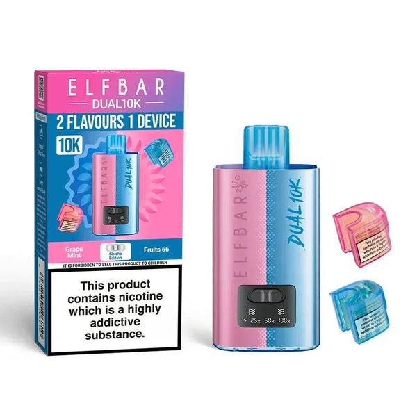 Image Of Elf B Dual 10k Prefilled Pod Vape kit - Box of 5