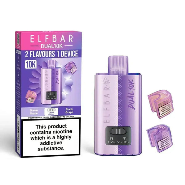 Image Of Elf B Dual 10k Prefilled Pod Vape kit - Box of 5