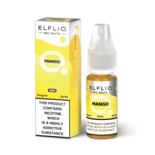 Elf Bar Elf Liq Nic Salt 10ml Box of 10, Mango Flavour