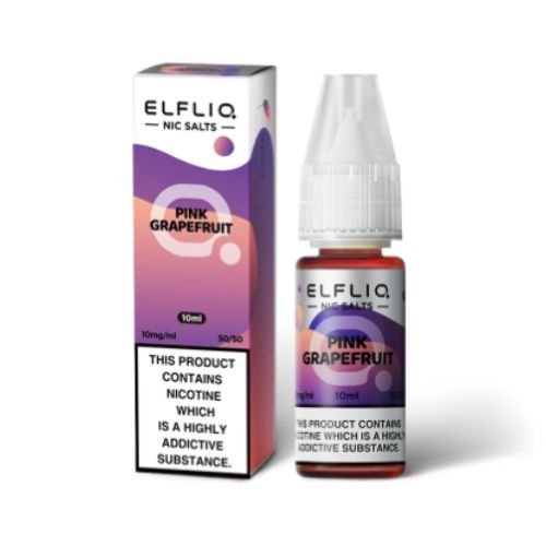 Elf Bar Elf Liq Nic Salt 10ml Box of 10, Pink Grapefruit Flavour