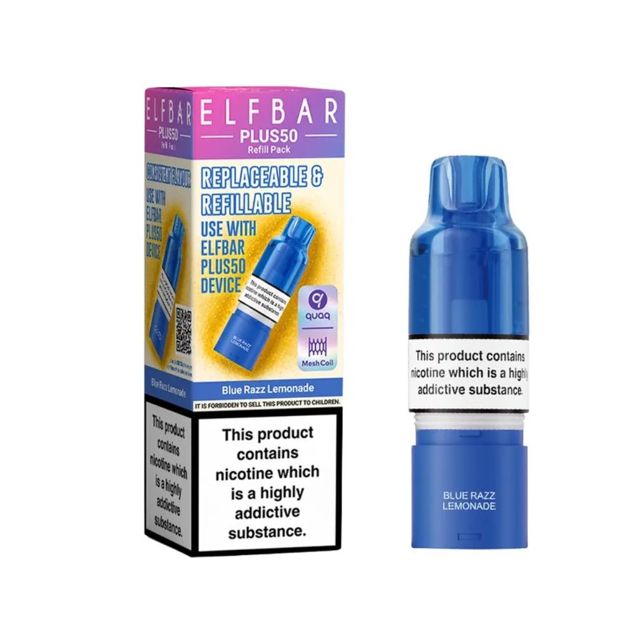 Elf Bar Plus 50 Refill Replacement Pods -Box of 5