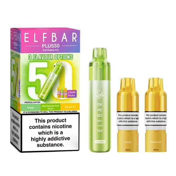 Elf Bar Plus 50 Vape Kit ( Box of 5) - Wholesale Price !