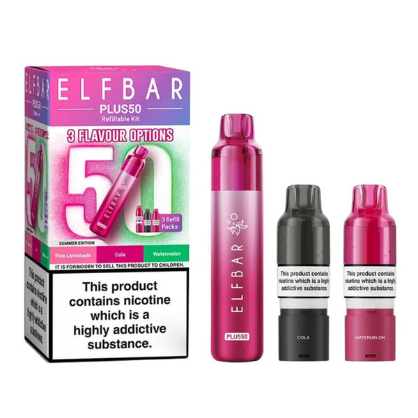 Elf Bar Plus 50 Vape Kit ( Box of 5) - Wholesale Price !