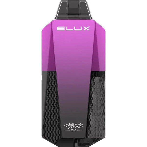 Elux Cyberover 6000 Prefilled Pod Vape - Box of 10 available in Blueberry Raspberry Flavour