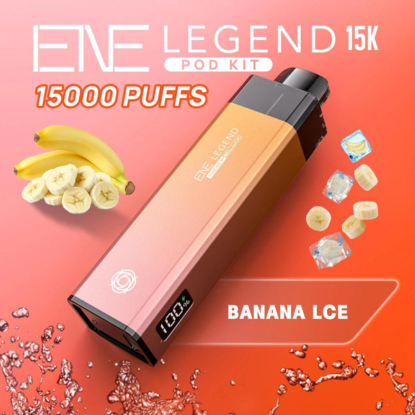 Elux ENE Legend 15k Puffs Prefilled Pod Kit - Box of 5 Available In Banana Lce Flavour