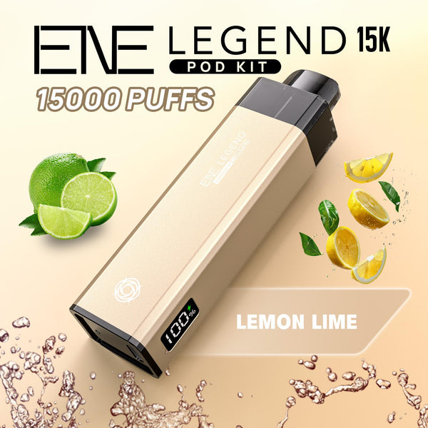 Elux ENE Legend 15k Puffs Prefilled Pod Kit - Box of 5 Available In Lemon Lime Flavour