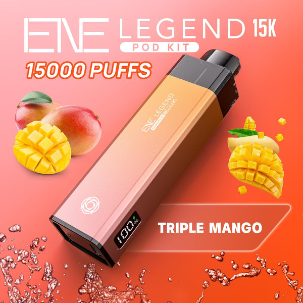 Elux ENE Legend 15k Puffs Prefilled Pod Kit - Box of 5 Available In Triple Mango Flavour