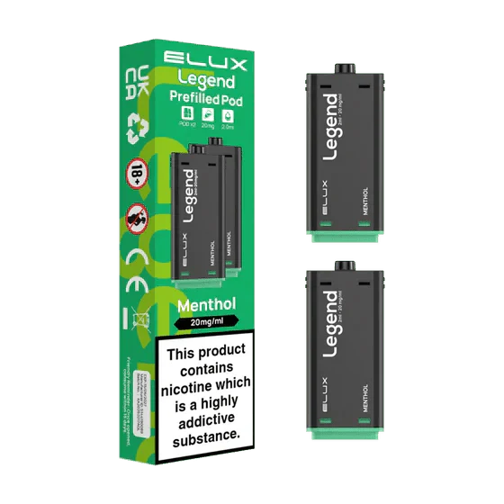 Elux Legend 1500 Replacement Pods Pack of 2 - Wholesale Price !