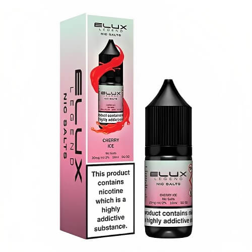 Elux Legend Nic Salt E Liquid 10ml Box of 10, Cherry ice Flavour