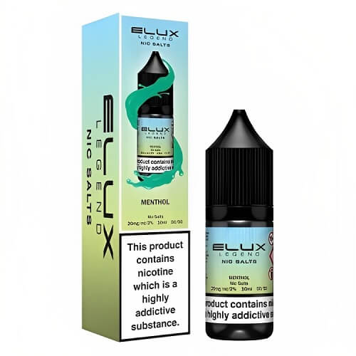 Elux Legend Nic Salt E Liquid 10ml Box of 10, menthol Flavour