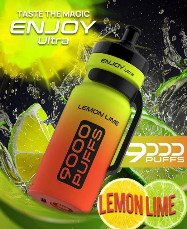 Flavours of Enjoy Ultra 9000 Box of 10 - Lemon Lime