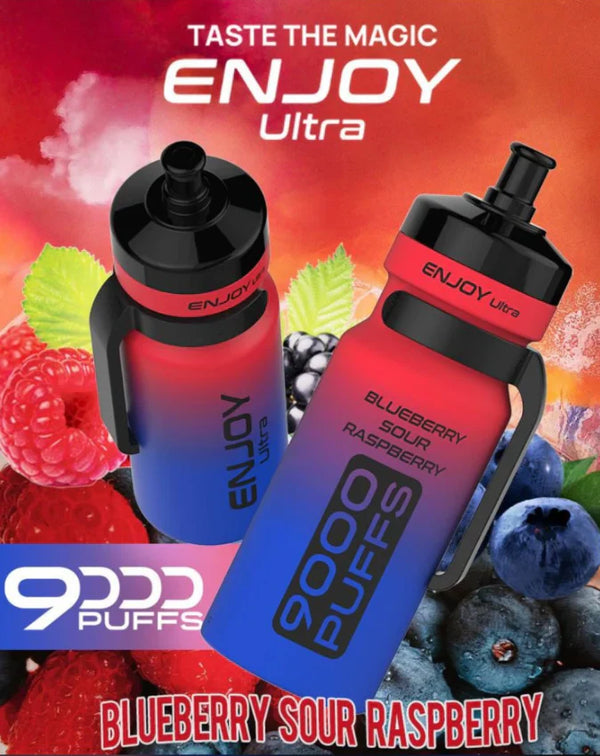 Flavours of Enjoy Ultra 9000 Box of 10 - Blueberry Sour Raspberry