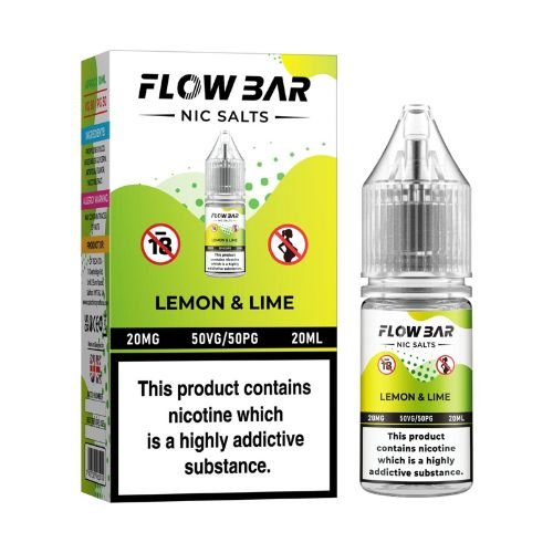 Flow Bar Nic Salt 10ml Pack of 10 Available In Lemon And Lime Flavour
