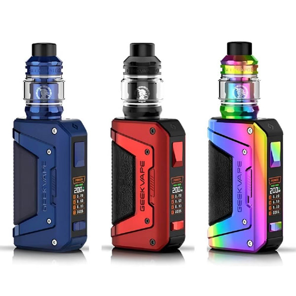 Geekvape L200 Aegis Legend 2 Vape Kit, Blue, Red, Rainbow Color