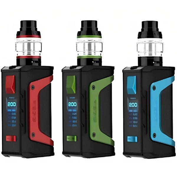 GeekVape Aegis Legend Vape Kit, Red Trim, Green Trim, Navy Blue Color
