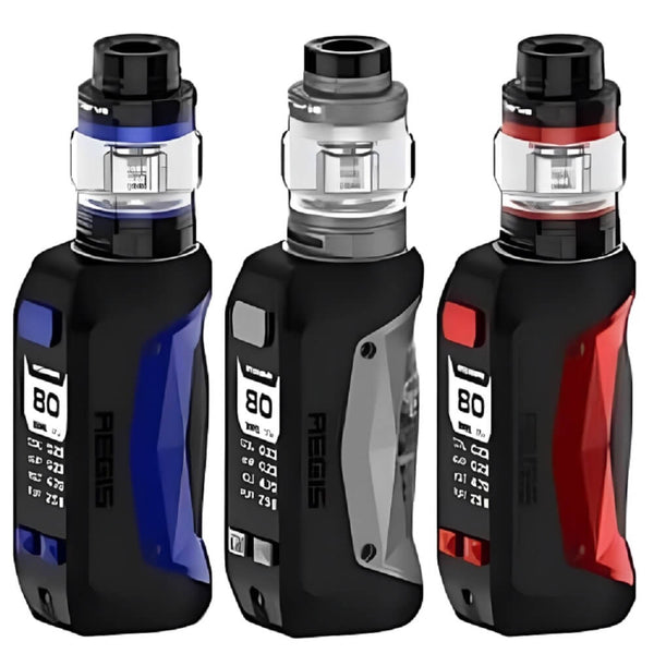 GeekVape Aegis Mini Vape Kit, Black Blue, Gunmetal, Black Red Color