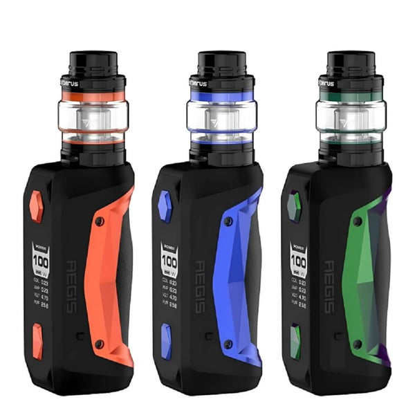 GeekVape Aegis Solo Vape Kit, Orange, Blue, Green Color